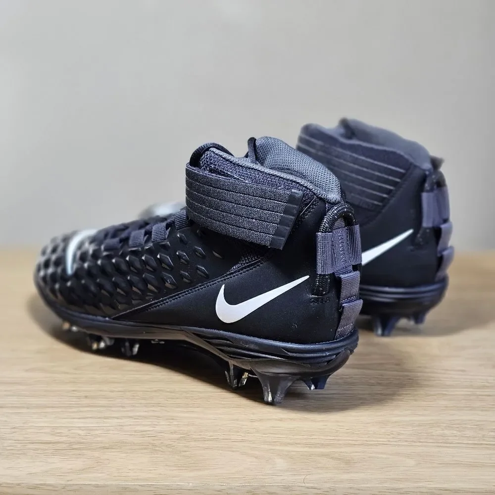 Nike Force Savage Pro 2 Football Cleats Shoes Black White AH4000-100 Men's 11 LE